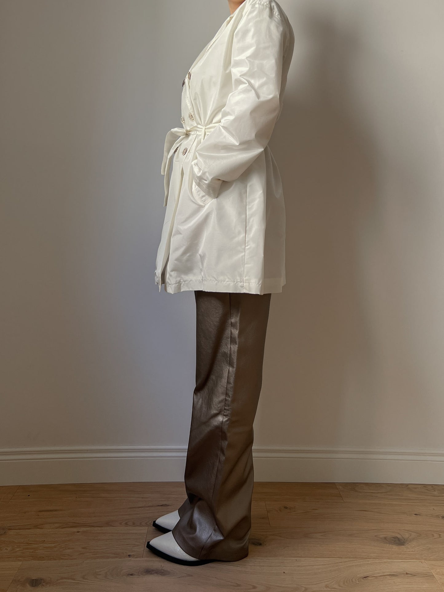 Made in Italy ivory trench