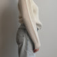 Pure wool ivory cardigan