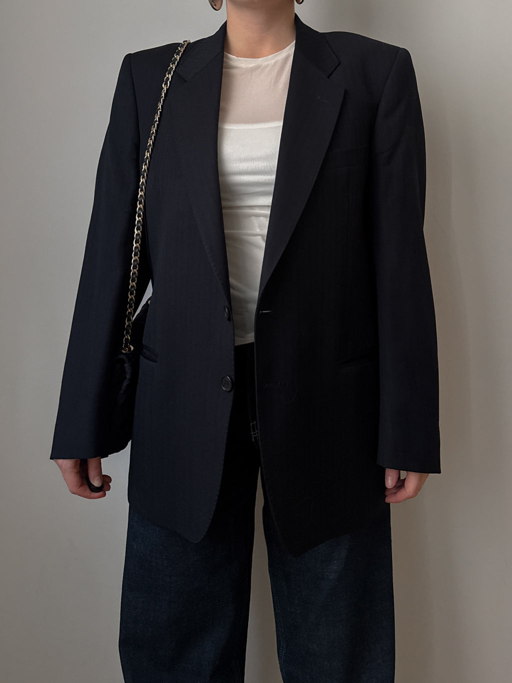 Lebole pure wool blue blazer