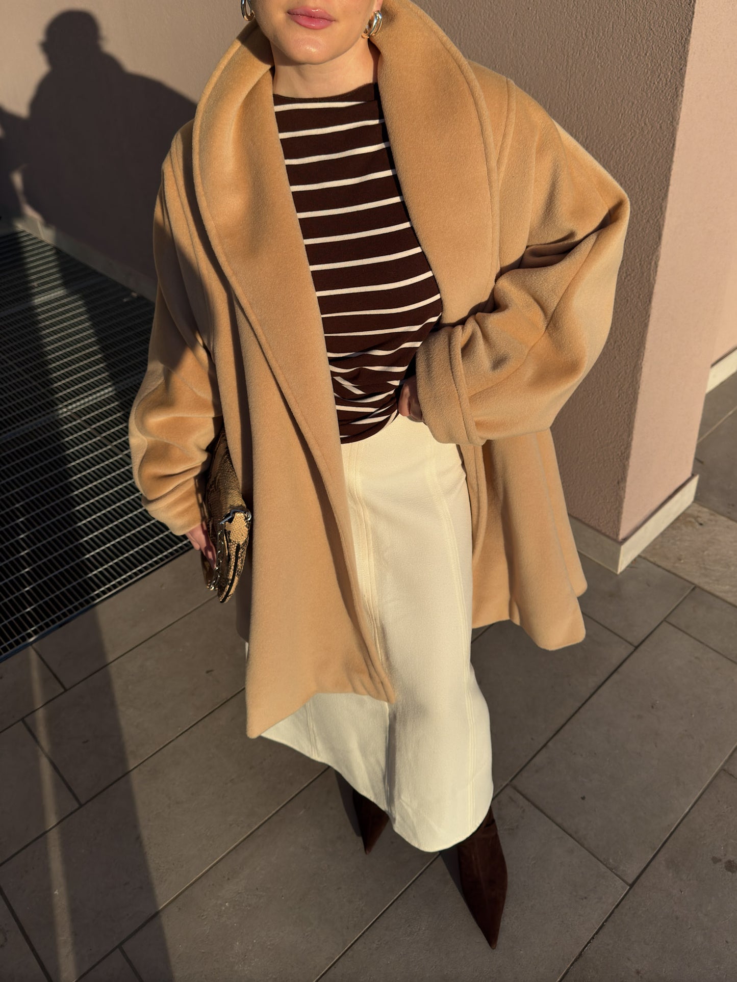 Max Mara pure wool sand coat