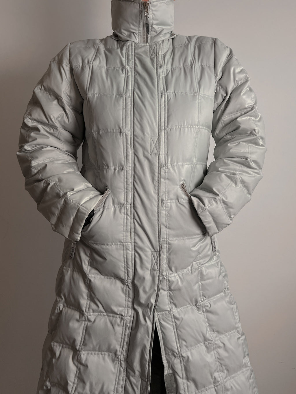 Real down ice long puffer
