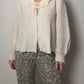Wool blend ivory cardigan