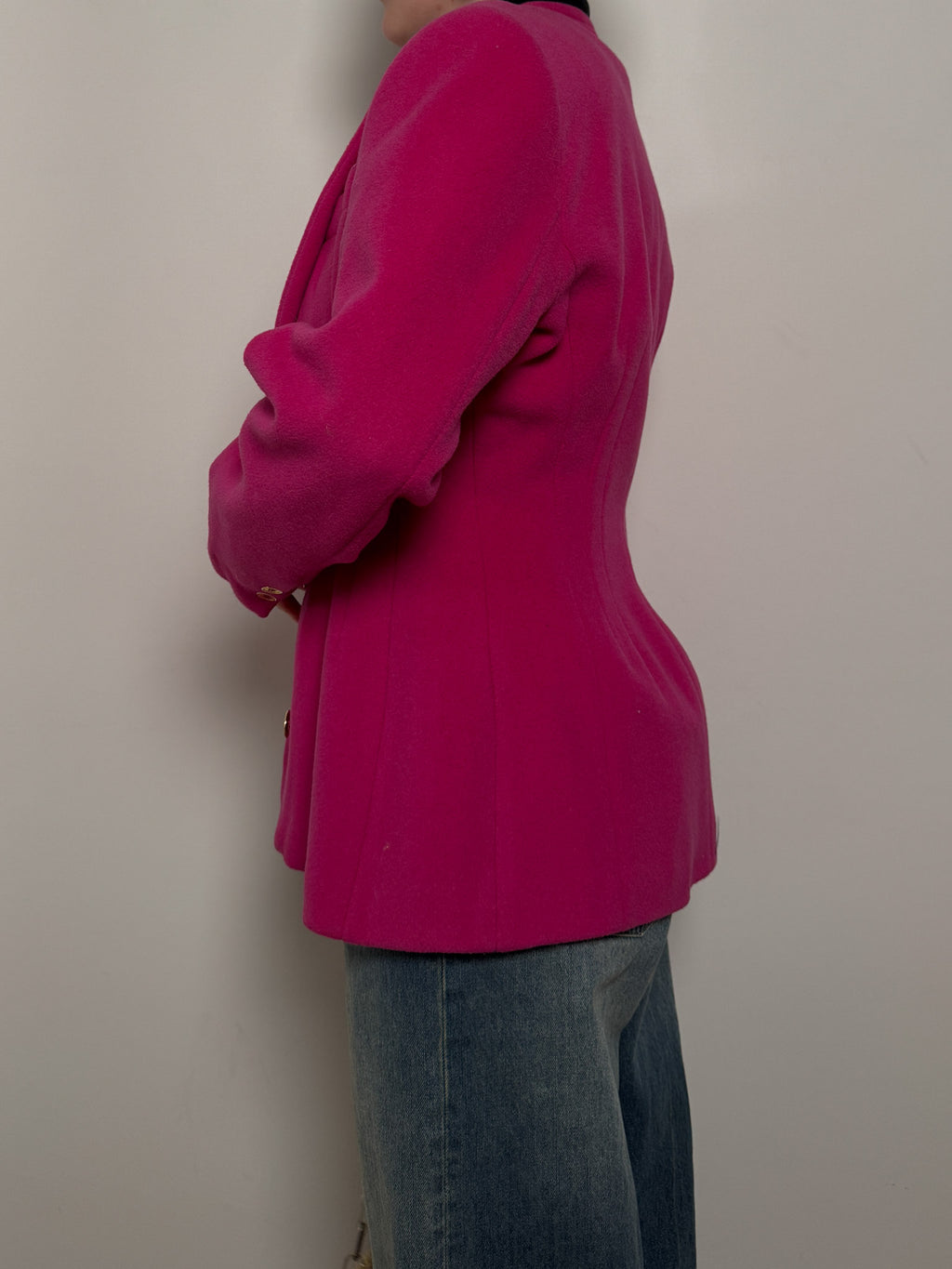 Pure wool cyclamen blazer