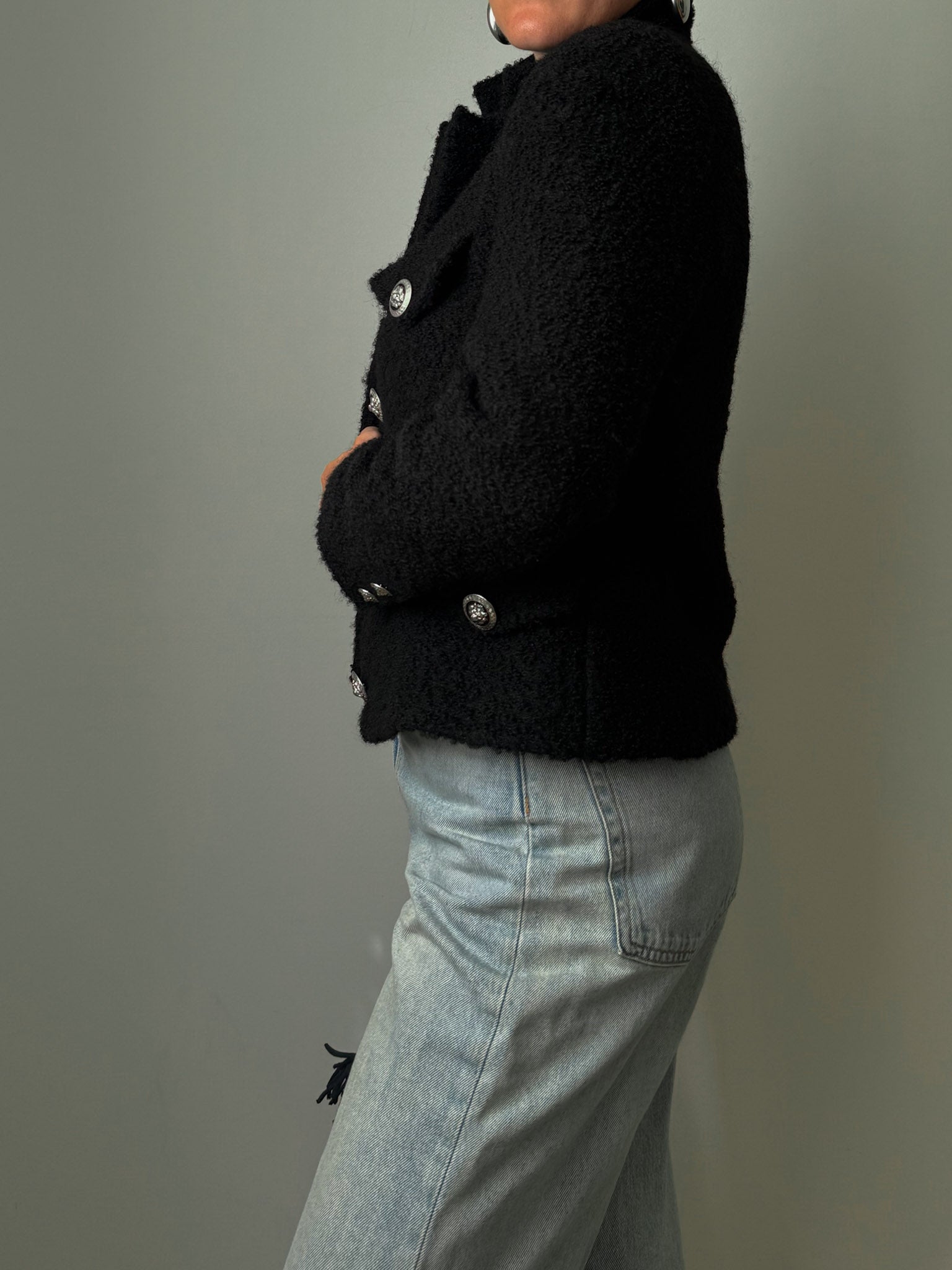Bouclé black jacket