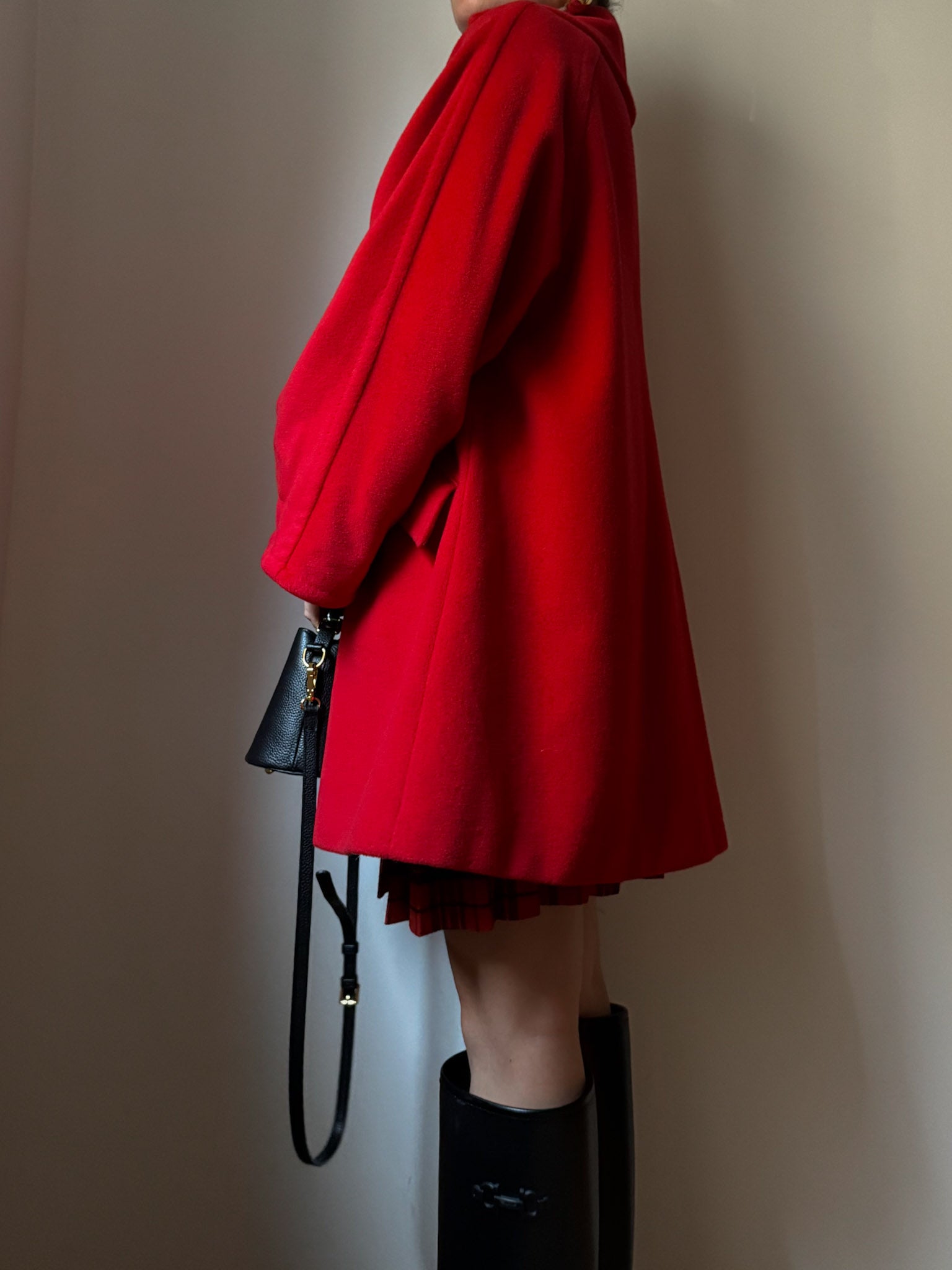 Max Mara pure wool red cabin