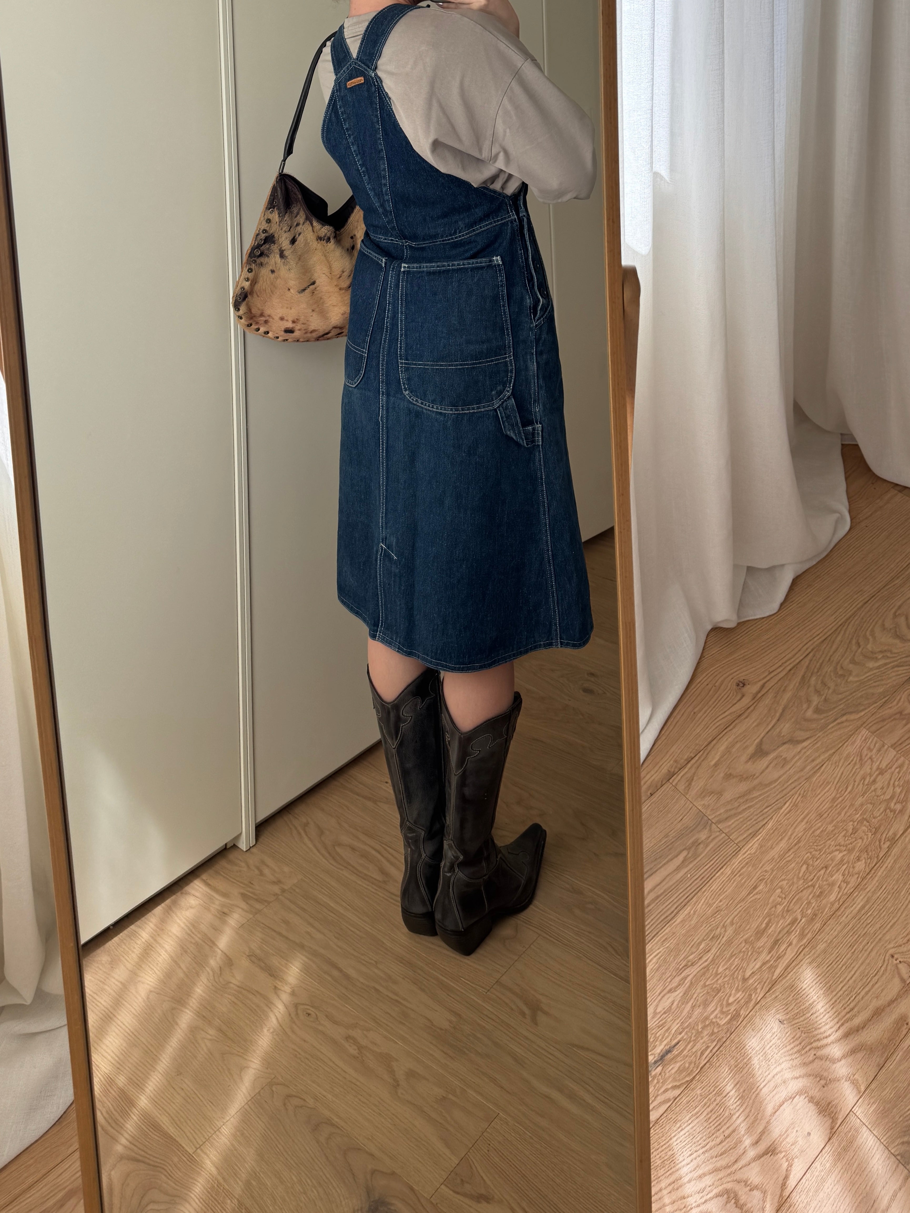 Salopette abito in denim
