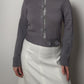 Pure merino wool grey cardigan