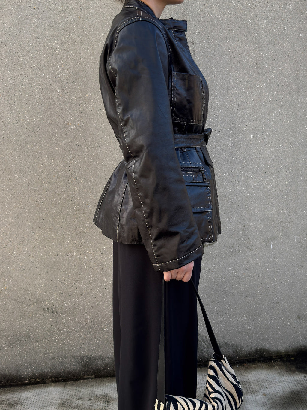 Genuin leather black jacket