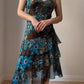 Pure viscose floral dress