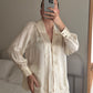 Pure silk ivory shirt