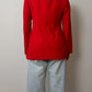 Pure wool red blazer