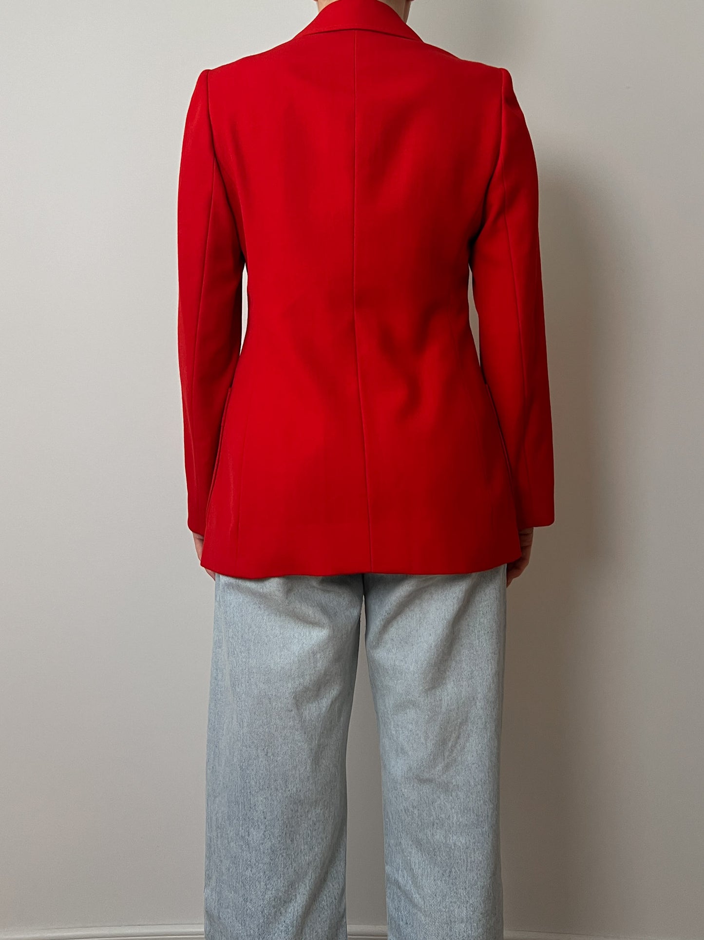 Pure wool red blazer