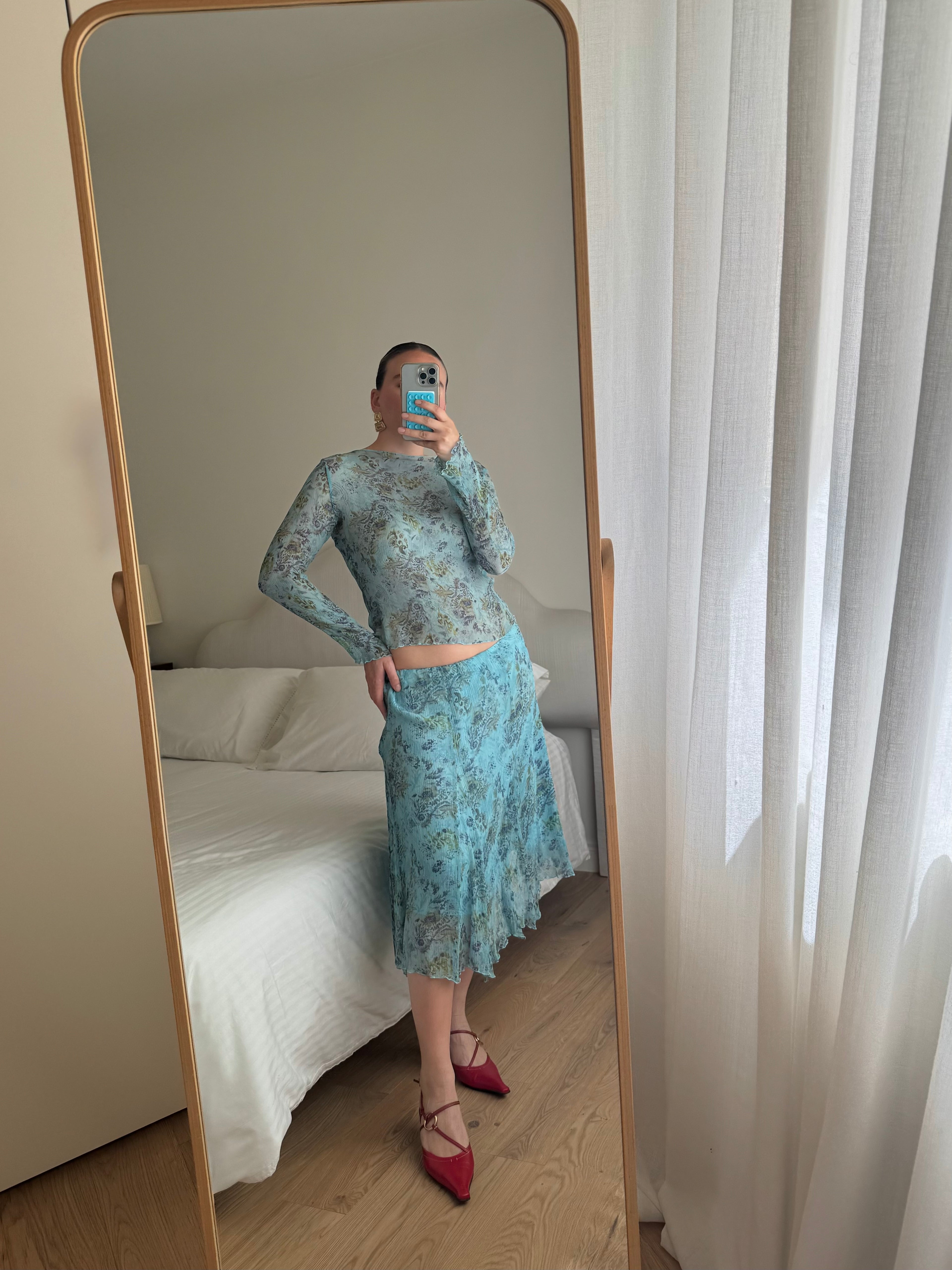 Pure silk floral co-ord