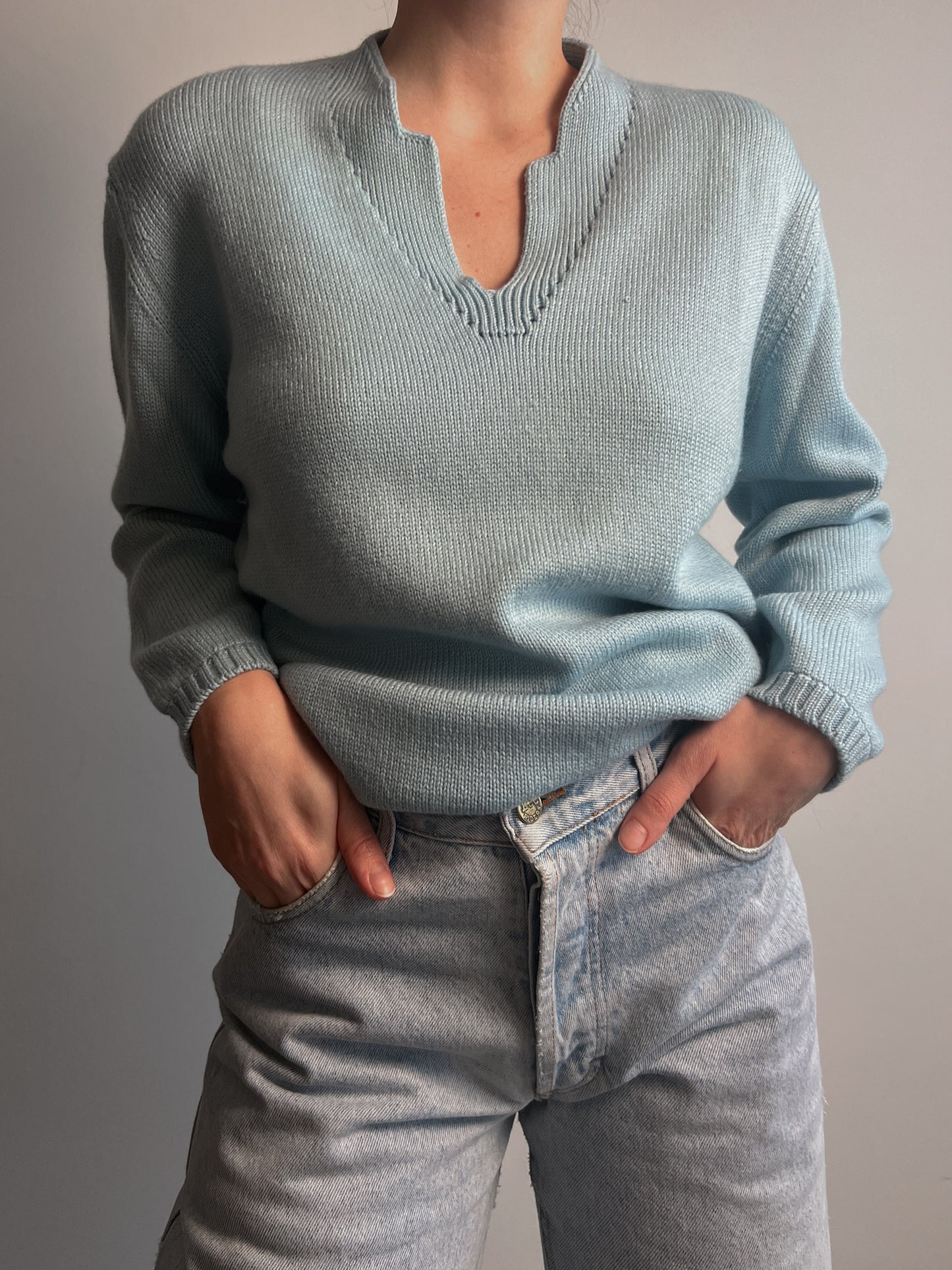 Merinos wool azure sweater