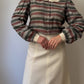 Pure silk maxi collar bouse