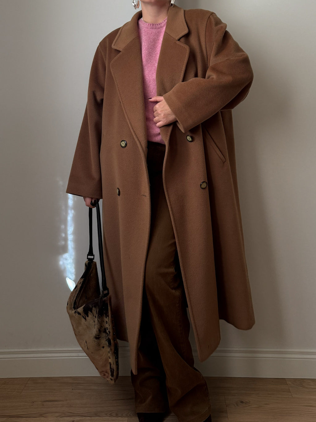 Piacenza pure wool  camel coat