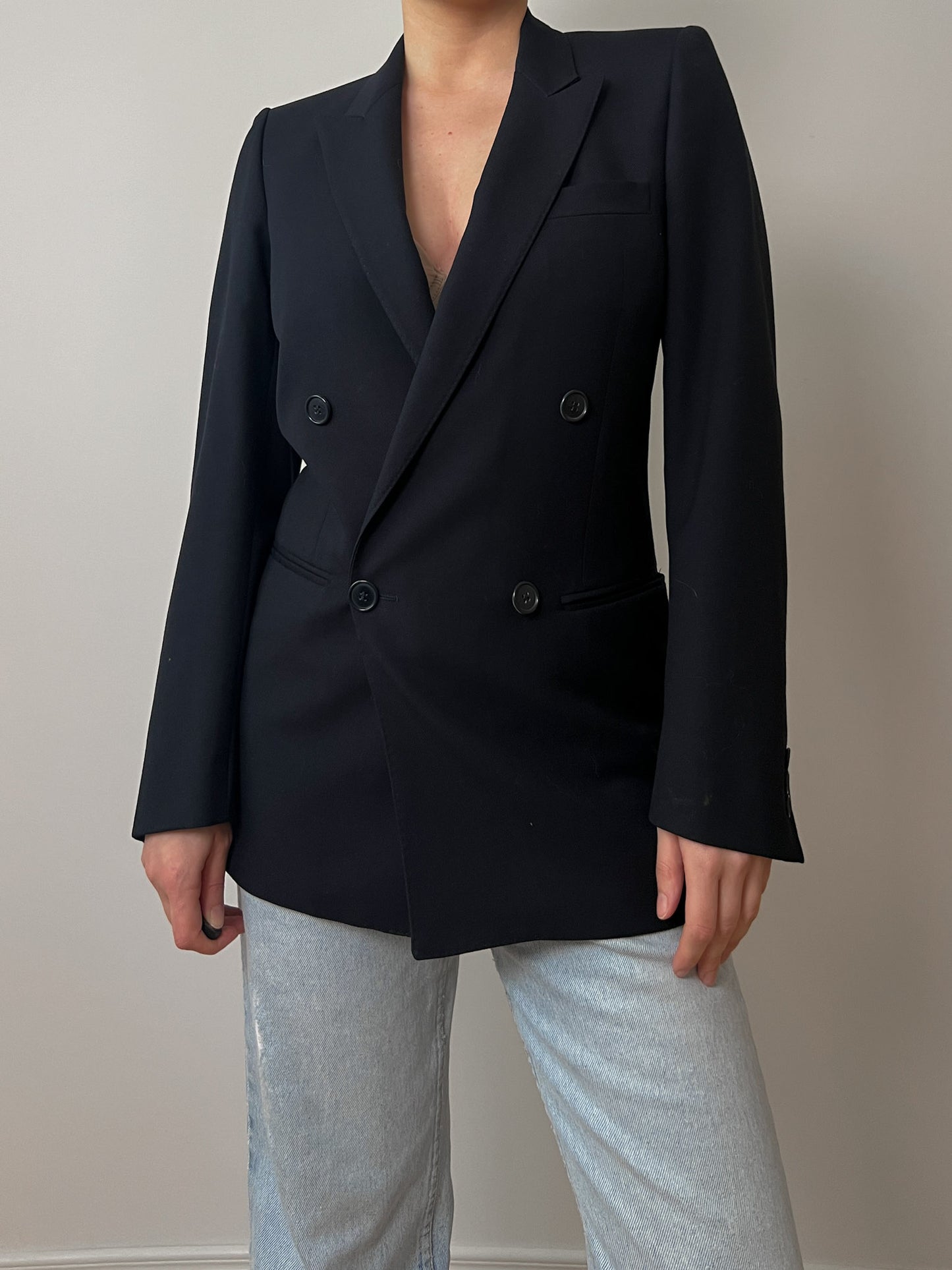 Pure virgin wool blue blazer