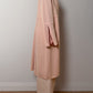 Pure wool pink long cardigan