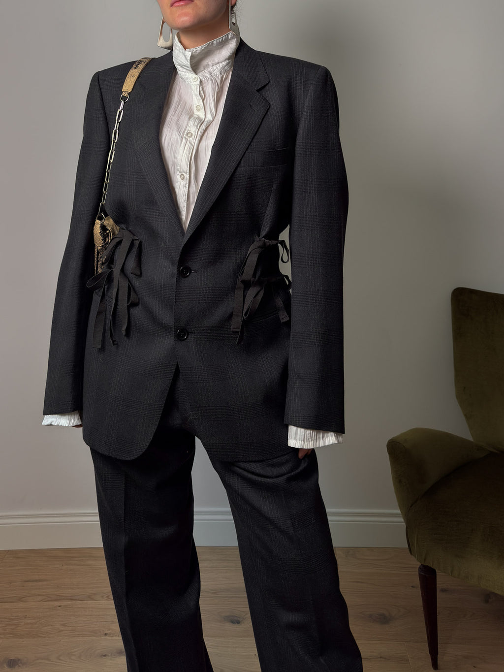 Brando Principe di Galles grey suit