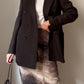 Pure wool chocolate blazer