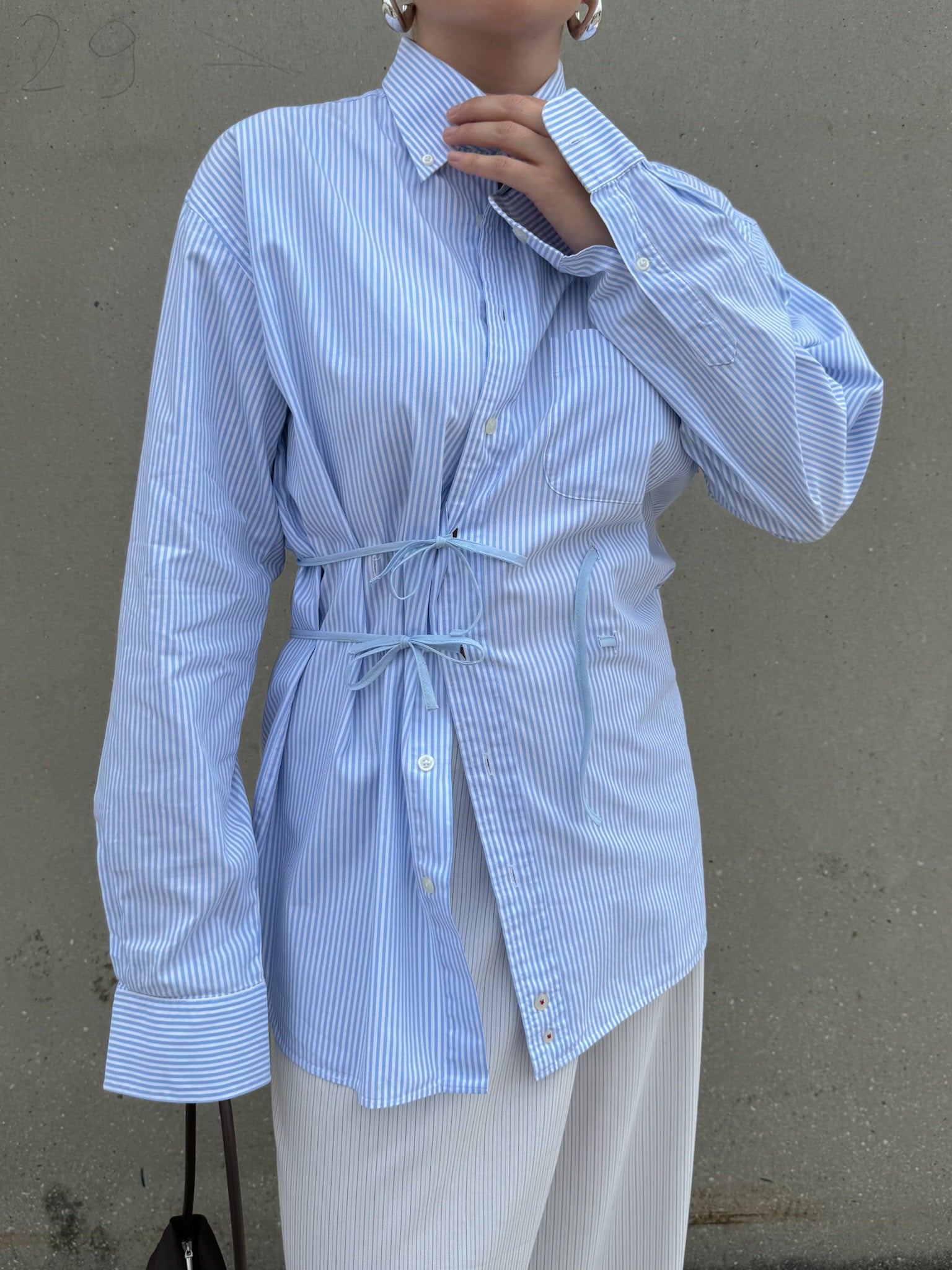 Isotta striped sky cotton