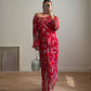 Pure silk floral co-ord
