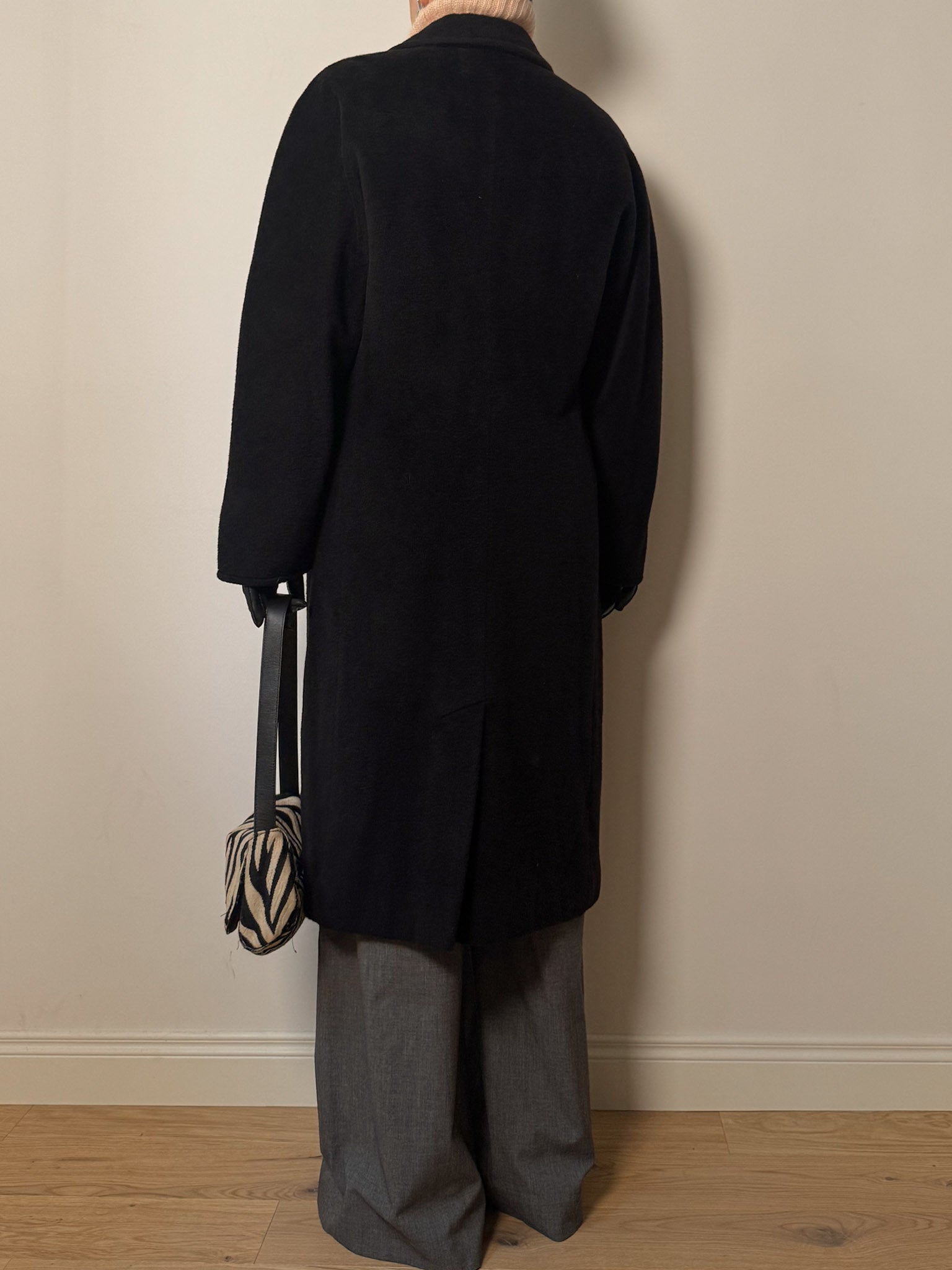 Max Mara 101801 black coat