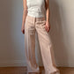 Pure linen pink pants