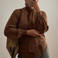 Pure silk brown blouse