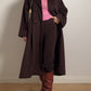 Pierre Cardin pure wool chocolate coat