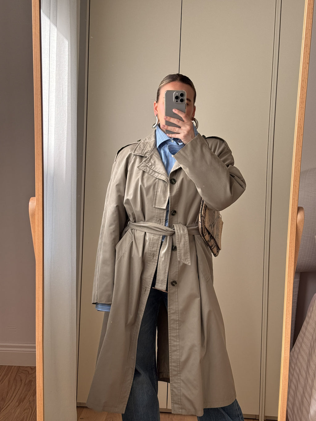 Classic long trench