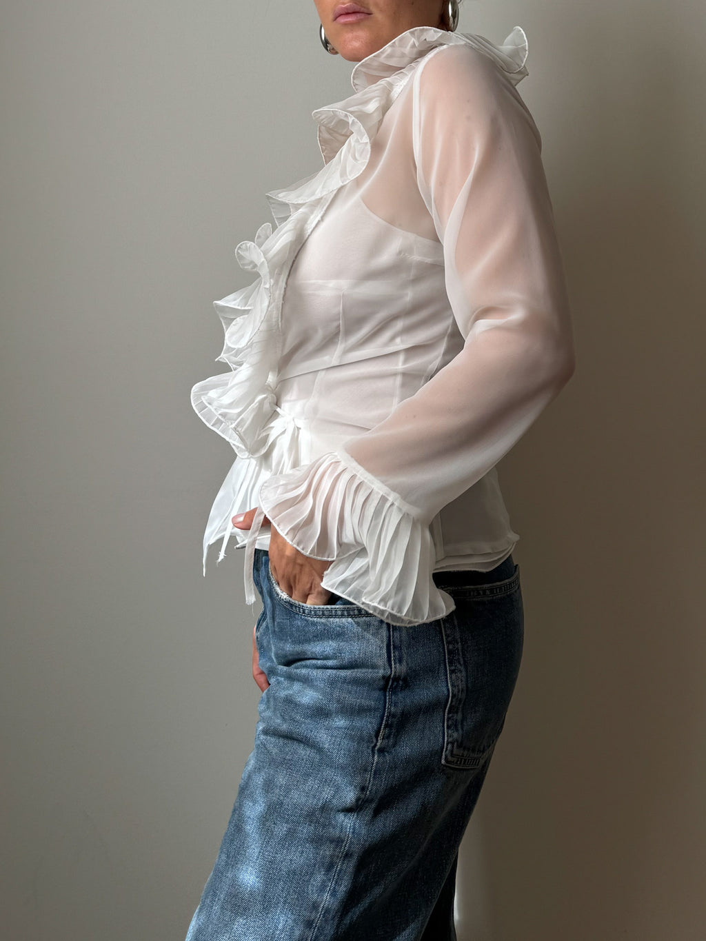 Viscose blend white set