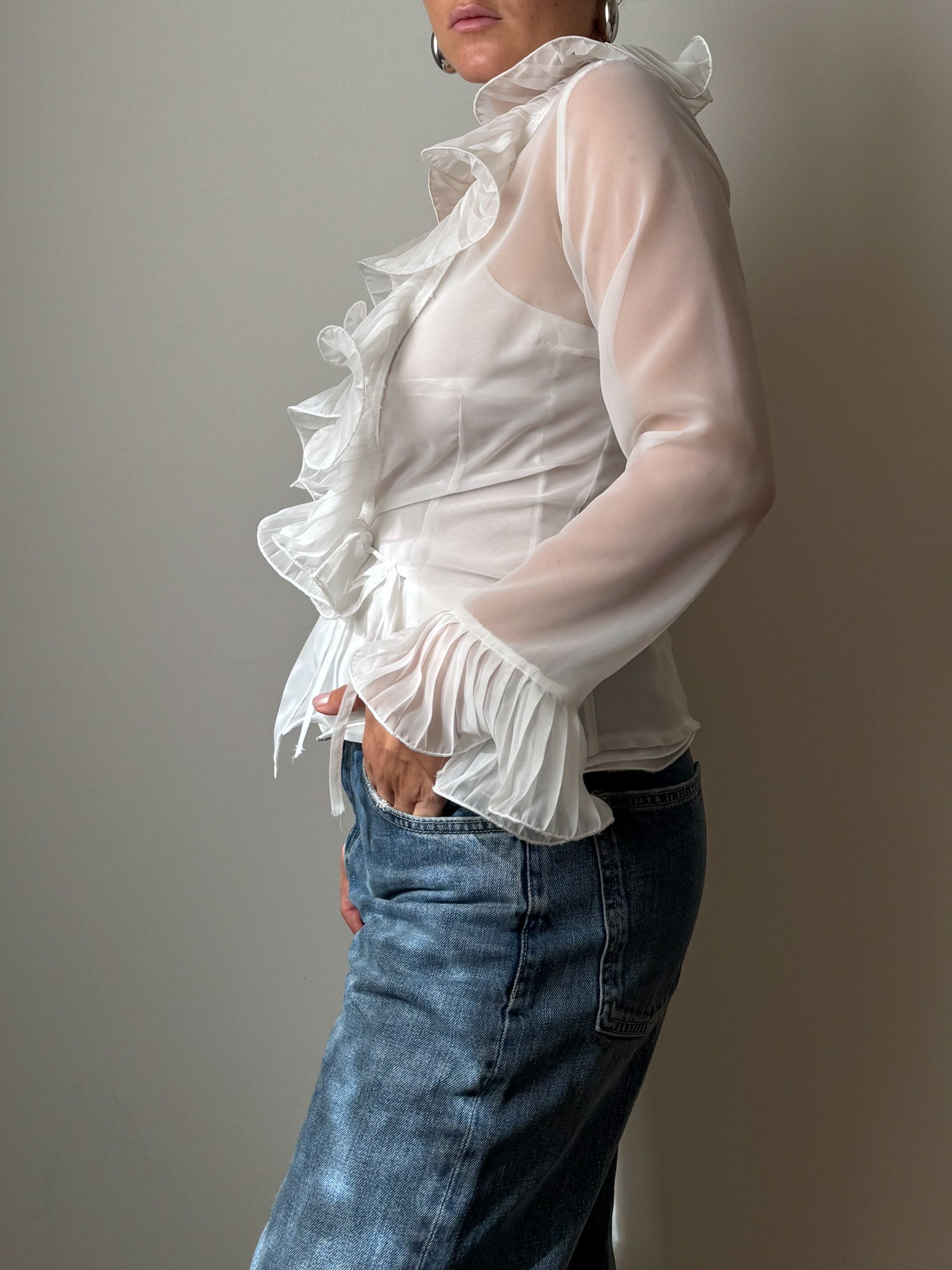 Viscose blend white set