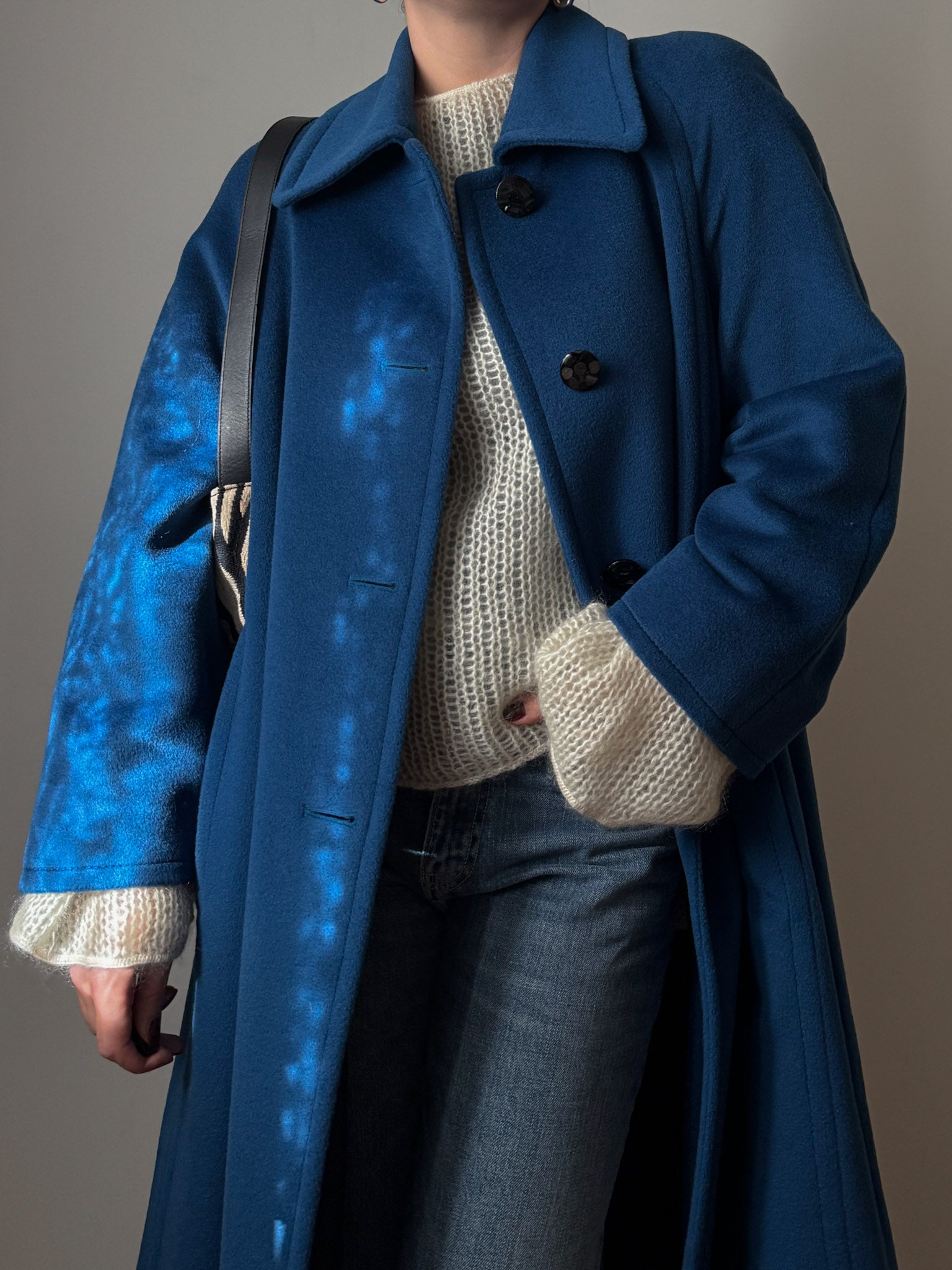 Piacenza pure virgin wool cobalt coat