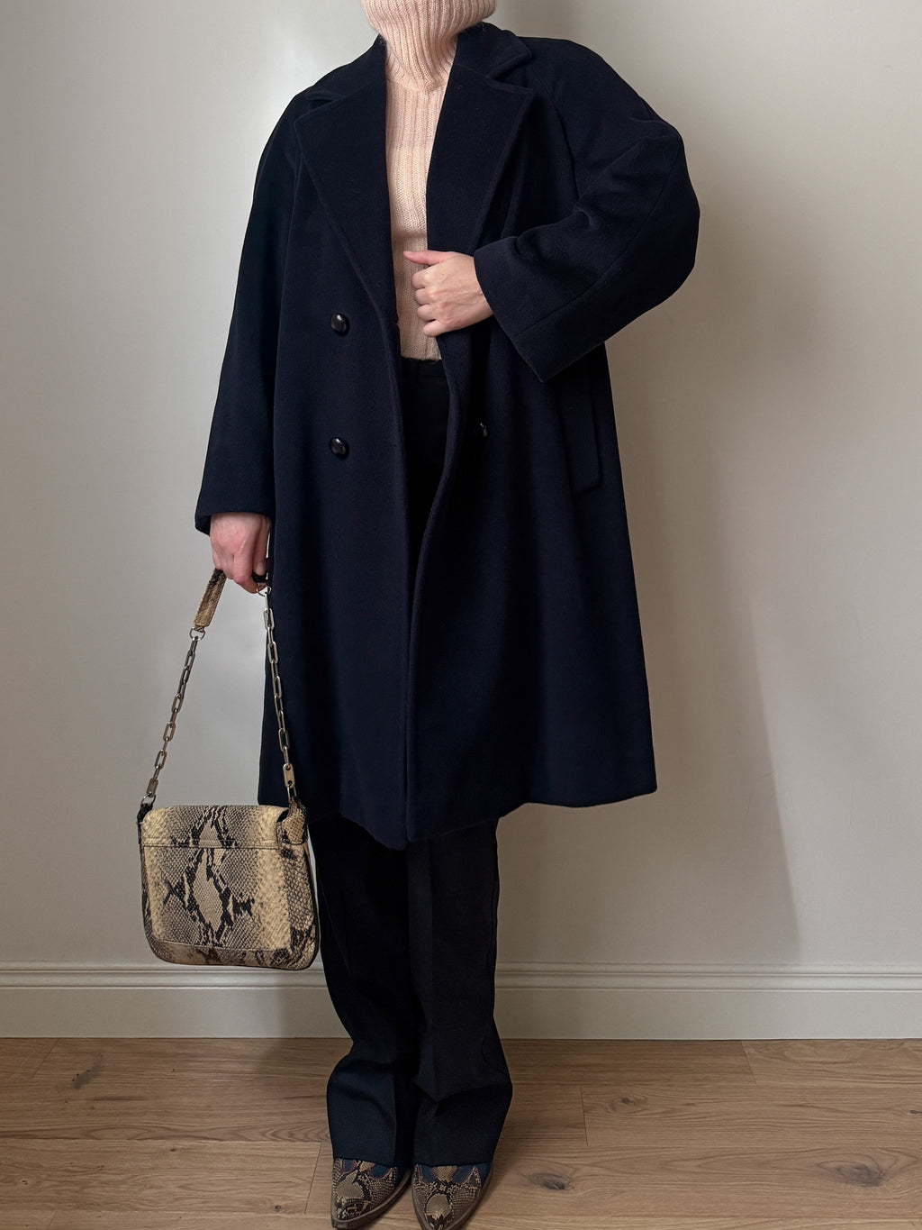 Piacenza virgin wool blue coat