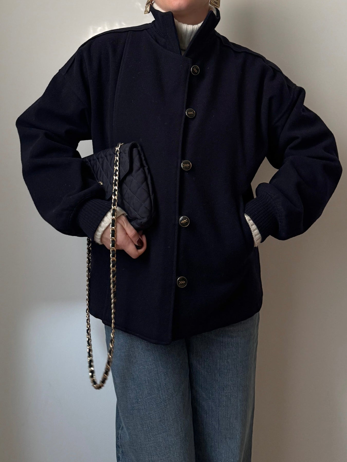 Pure wool blue jacket