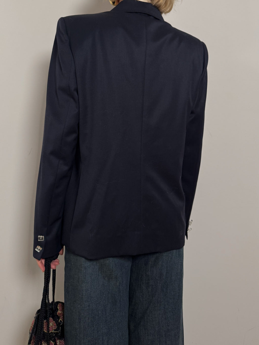 Piacenza wool blue blazer