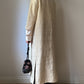 Shantung silk ivory duster