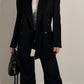 Pure wool black doublebreast blazer