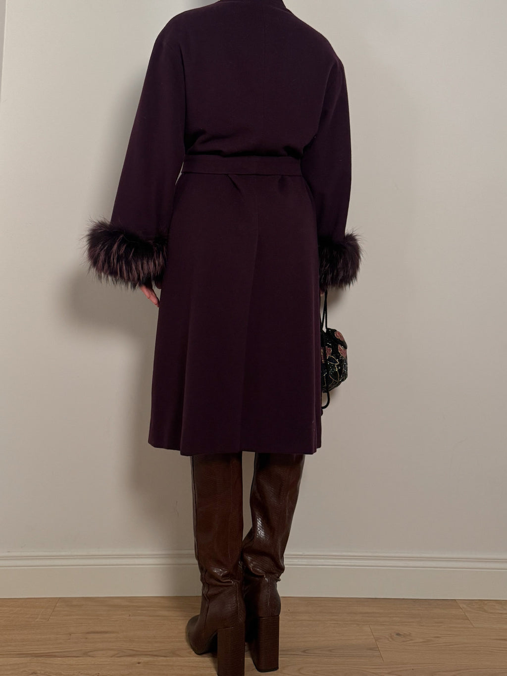Luisa Spagnoli plum coat
