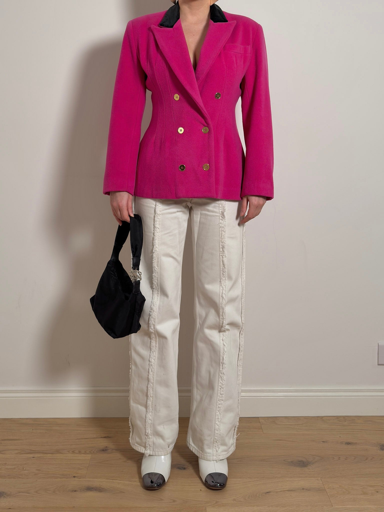 Pure wool cyclamen blazer