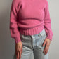 Wool and plumage pink cardigan