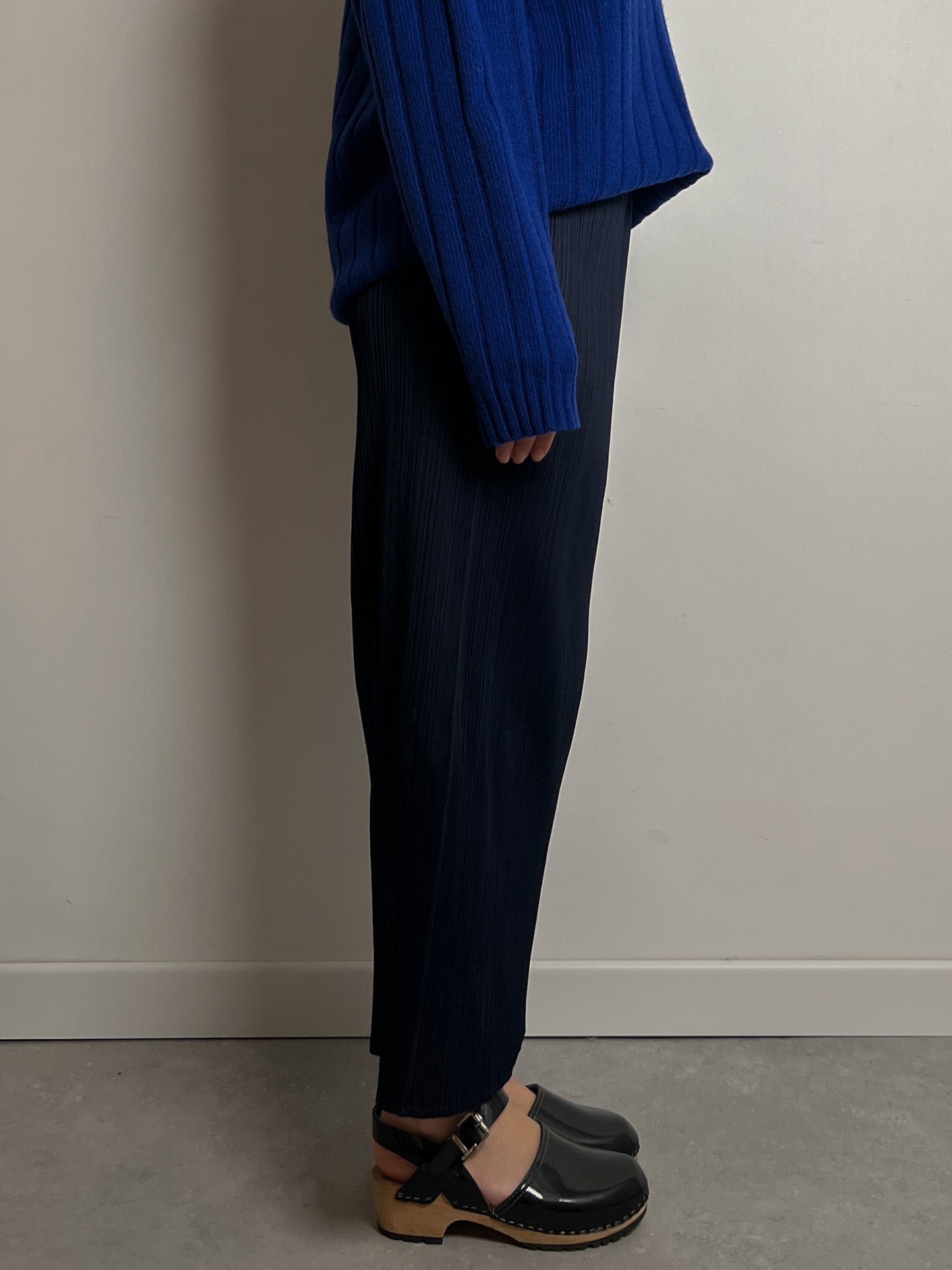 Issey Miyake Pleats Please blue skirt