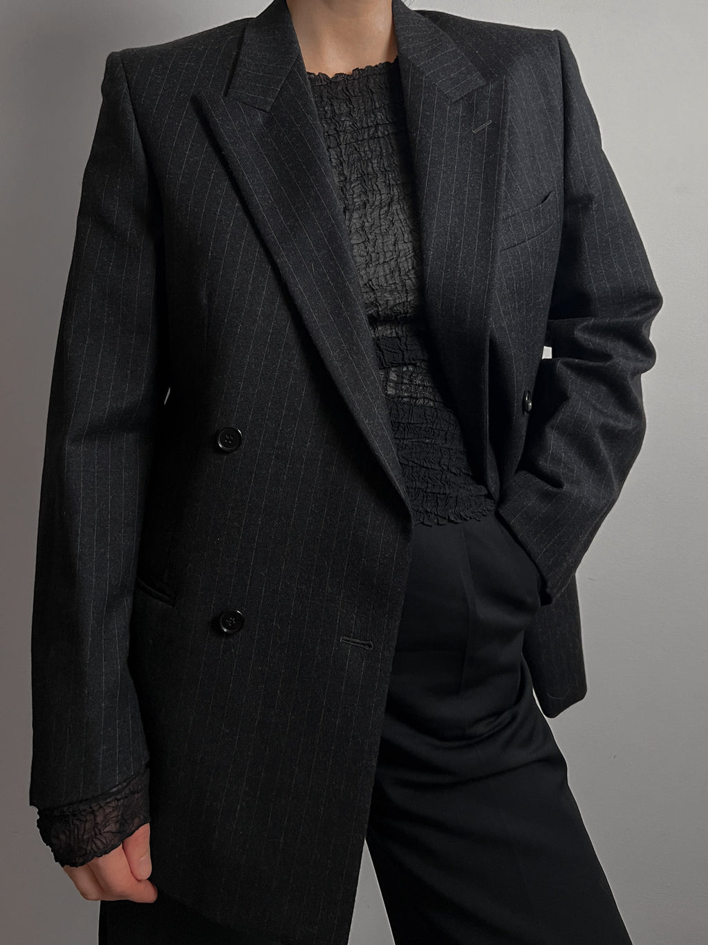Marzotto pure virgin wool grey blazer