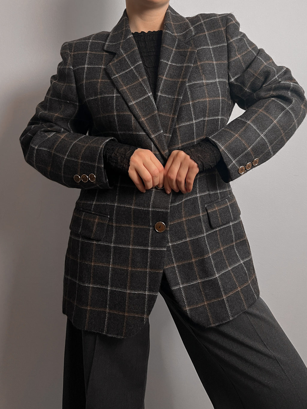 Seventy alpaca and wool blazer