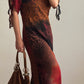 Pure viscose animalier dress