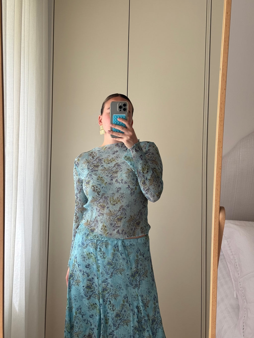 Pure silk floral co-ord