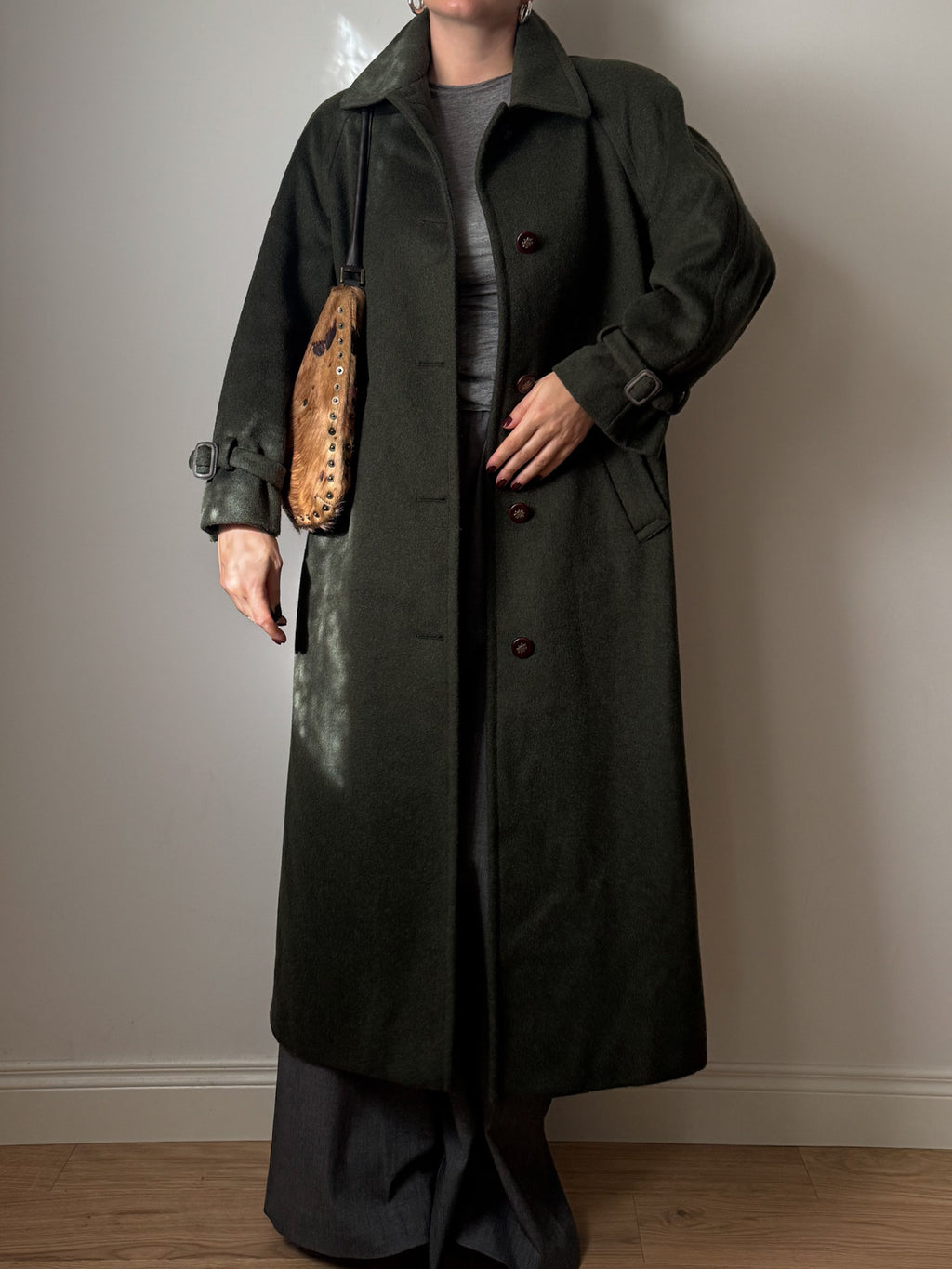 Classic Loden green coat