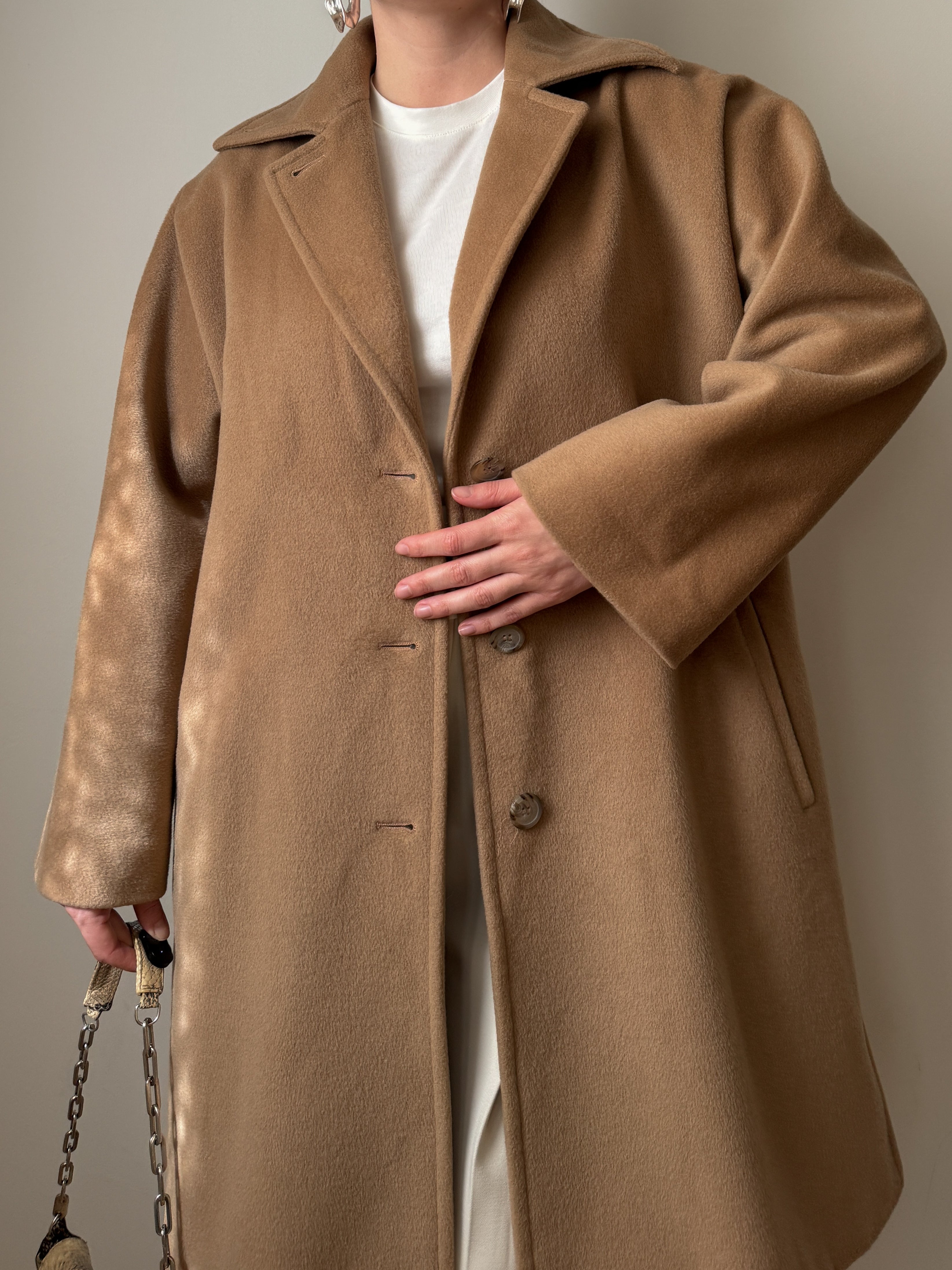 Max Mara pure wool camel caban