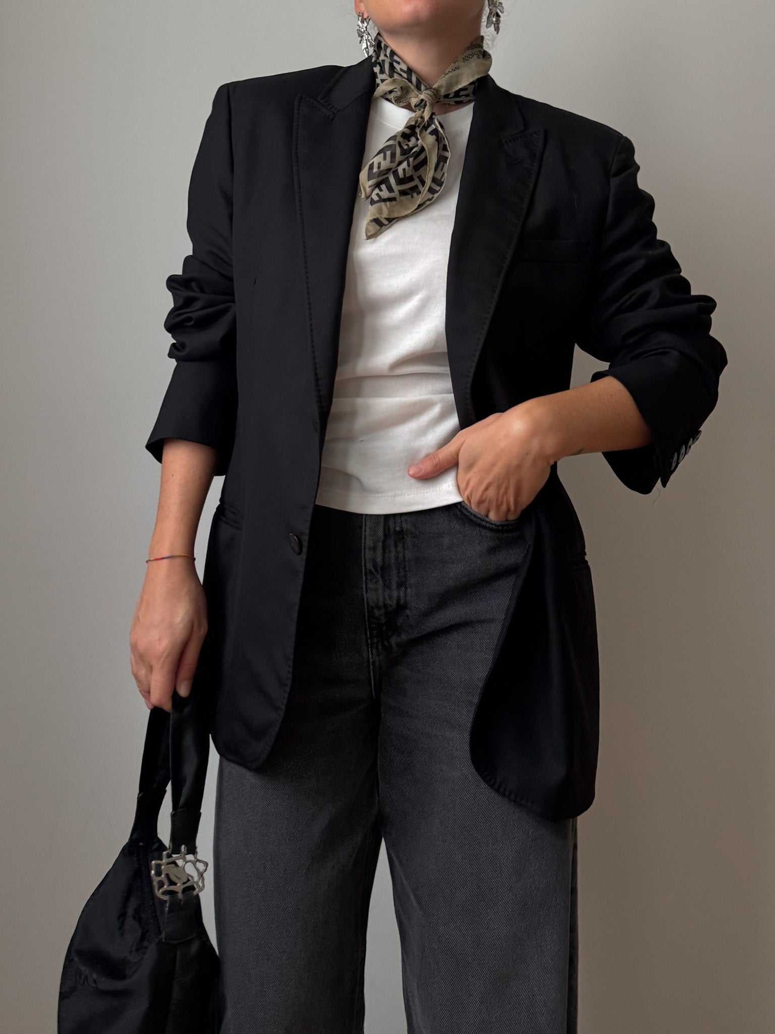 Pure wool black blazer
